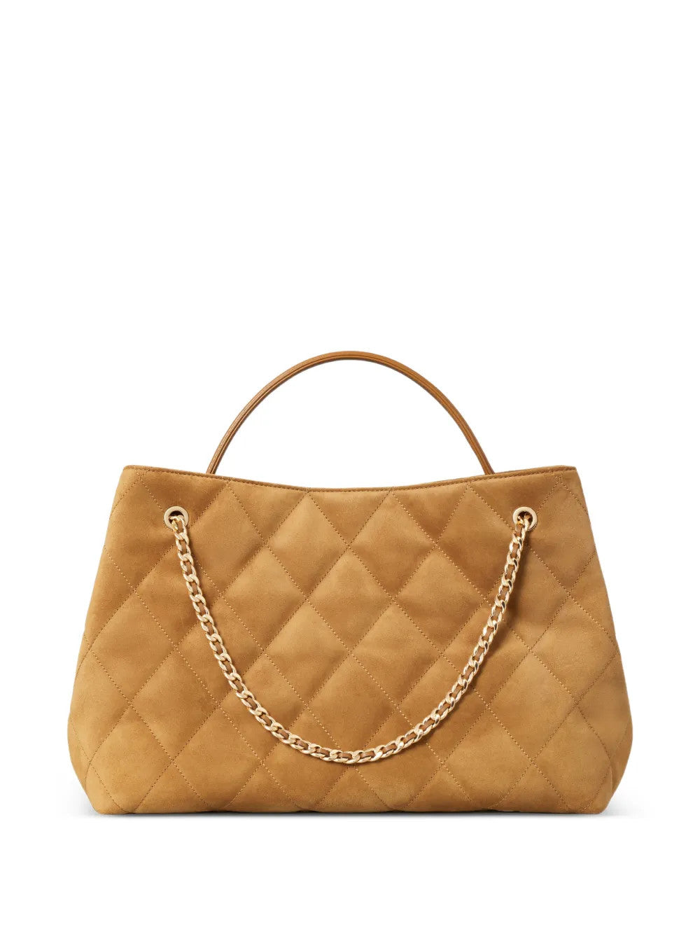 Tan bag, front view