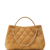 Tan bag, front view