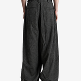 Grey pants, full body view