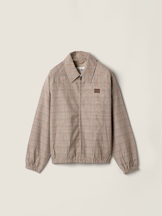 Tan jacket, front view