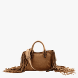 Tan bag, front view
