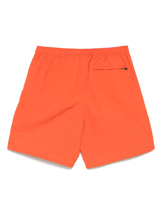 Orange shorts, back view