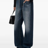 Blue jeans, front view