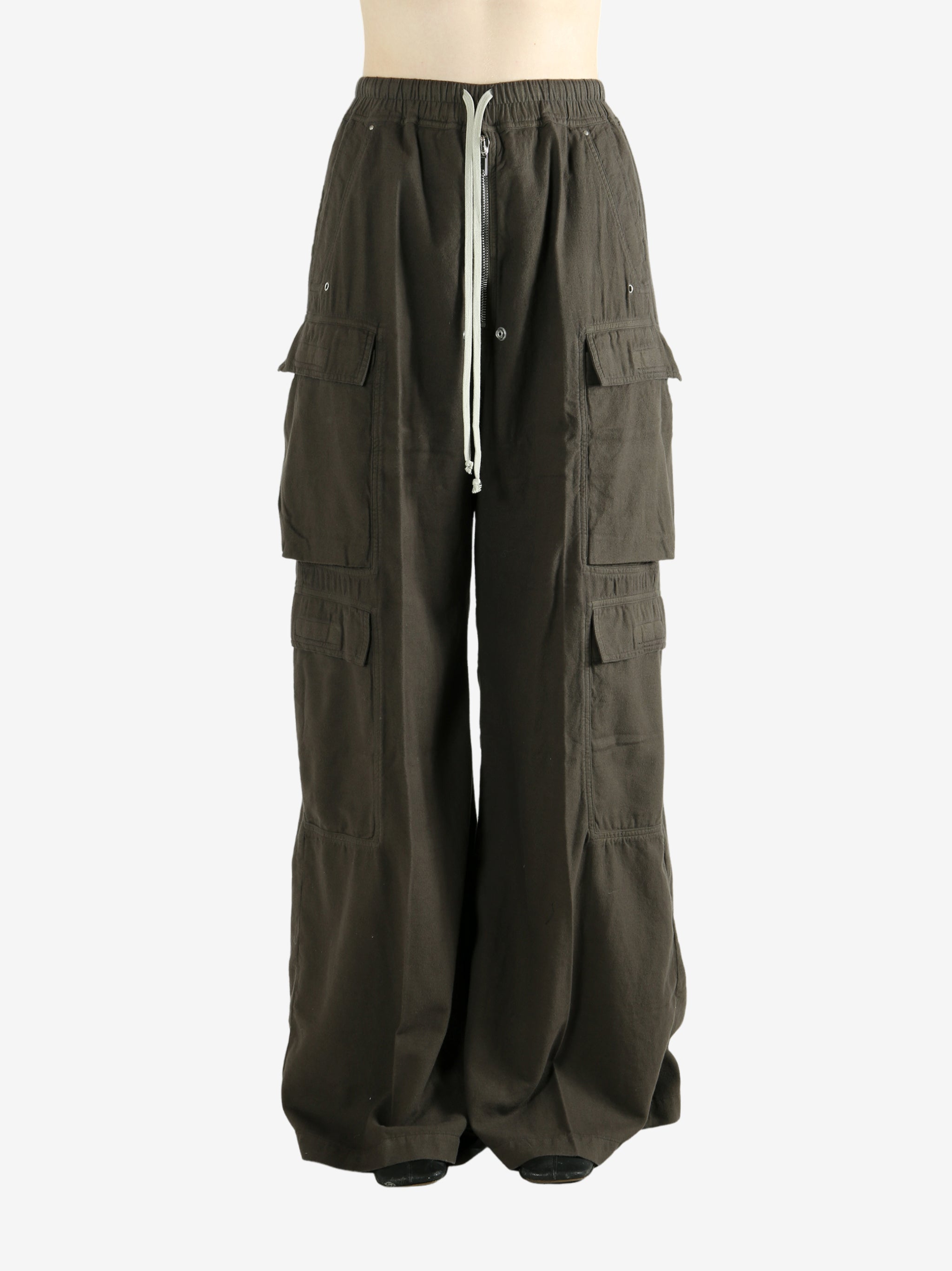 Brown pants worn by a person, showing the pants's fit