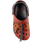 Orange shoes, front view