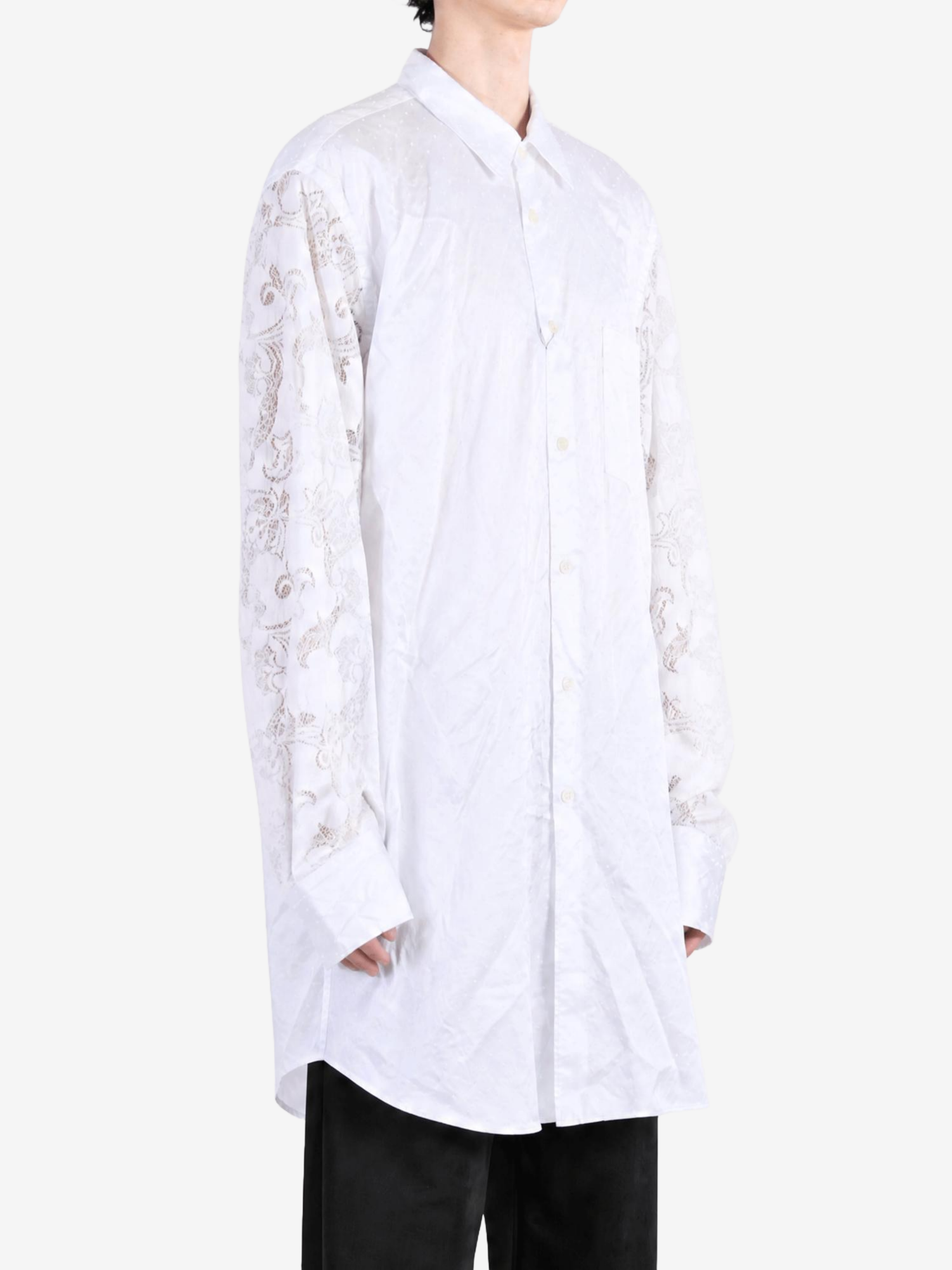 White shirt, full body view