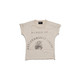 Tan t-shirt, front view