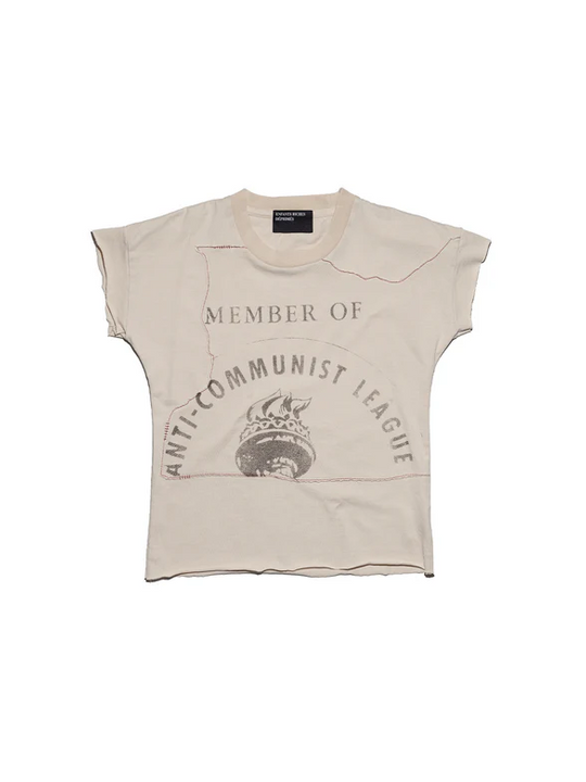 Tan t-shirt, front view