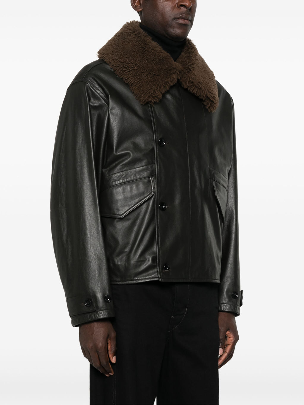 LEMAIRE - Men Quilted Leather Blouson