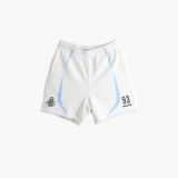 A BATHING APE - Men Heavy Wash Hand Draw Football Logo Relaxed Fit Sweat Shorts