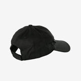 Black cap, back view