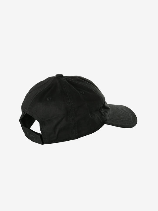 Black cap, back view