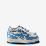 Blue sneakers, front view