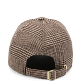 Brown hat, back view