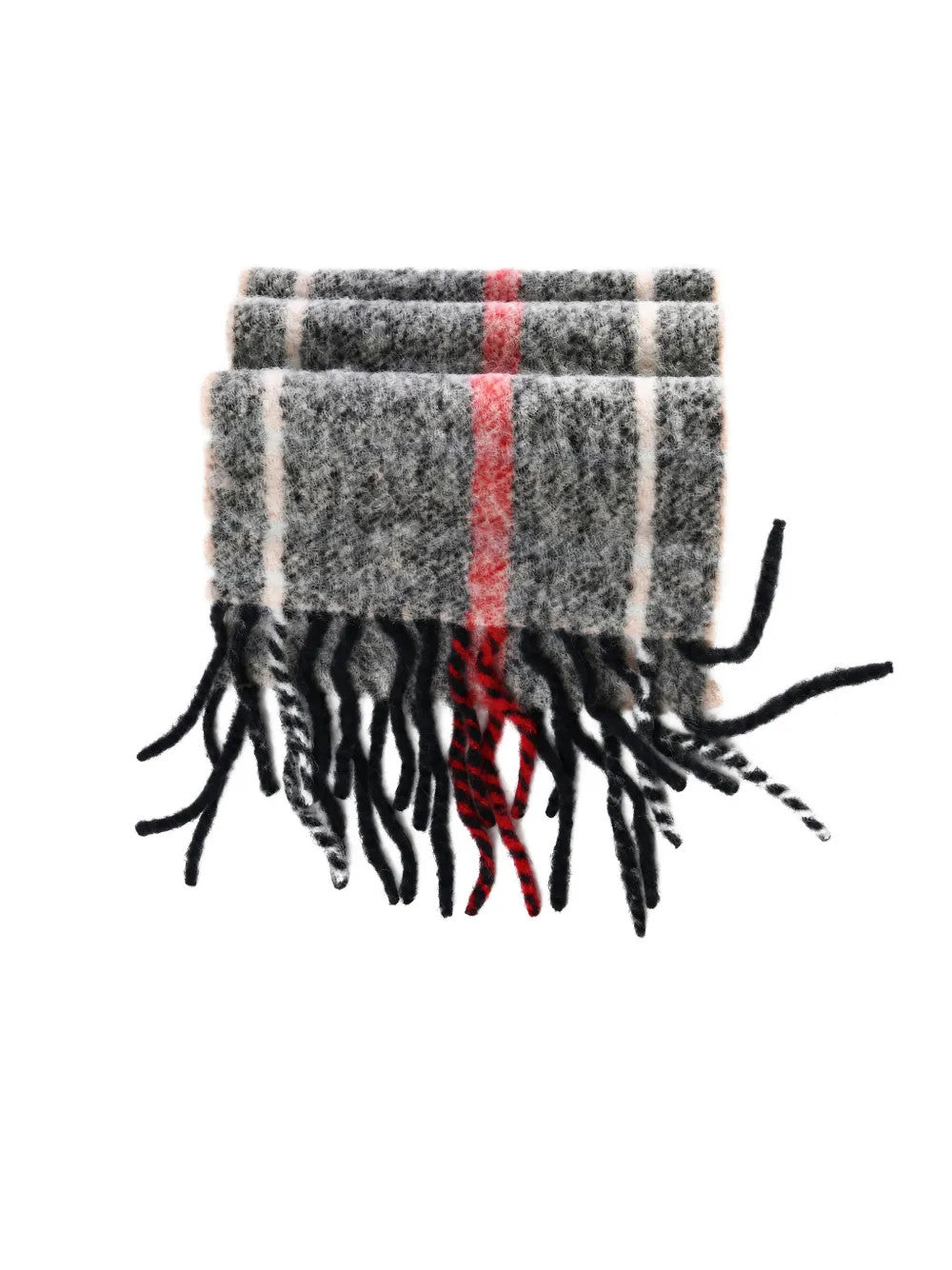 Grey scarf, front view