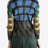 Blue top worn by a person, showing the top's fit