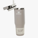 Grey tumbler, front view