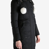 Black jacket worn by a person, showing the jacket fit