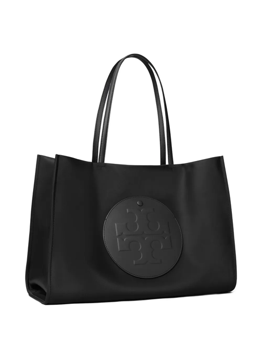Black tote bag,side view