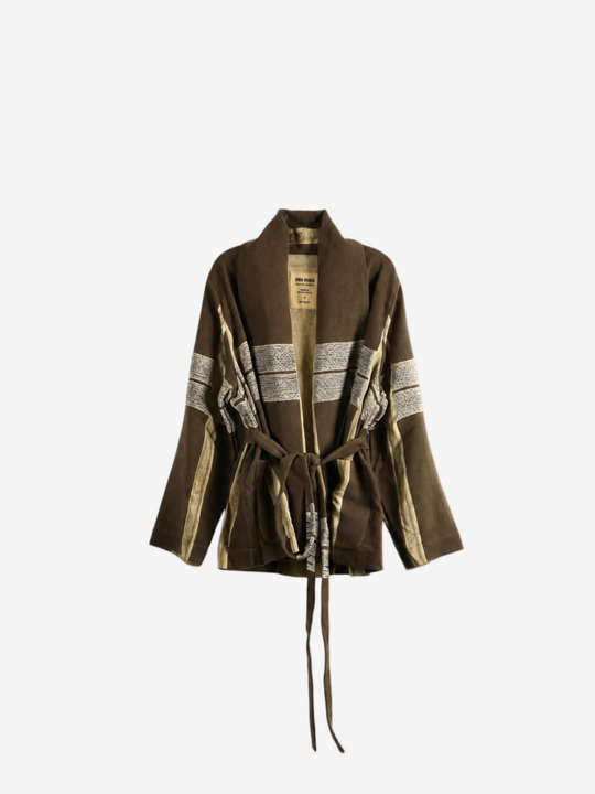 Brown jacket, front view