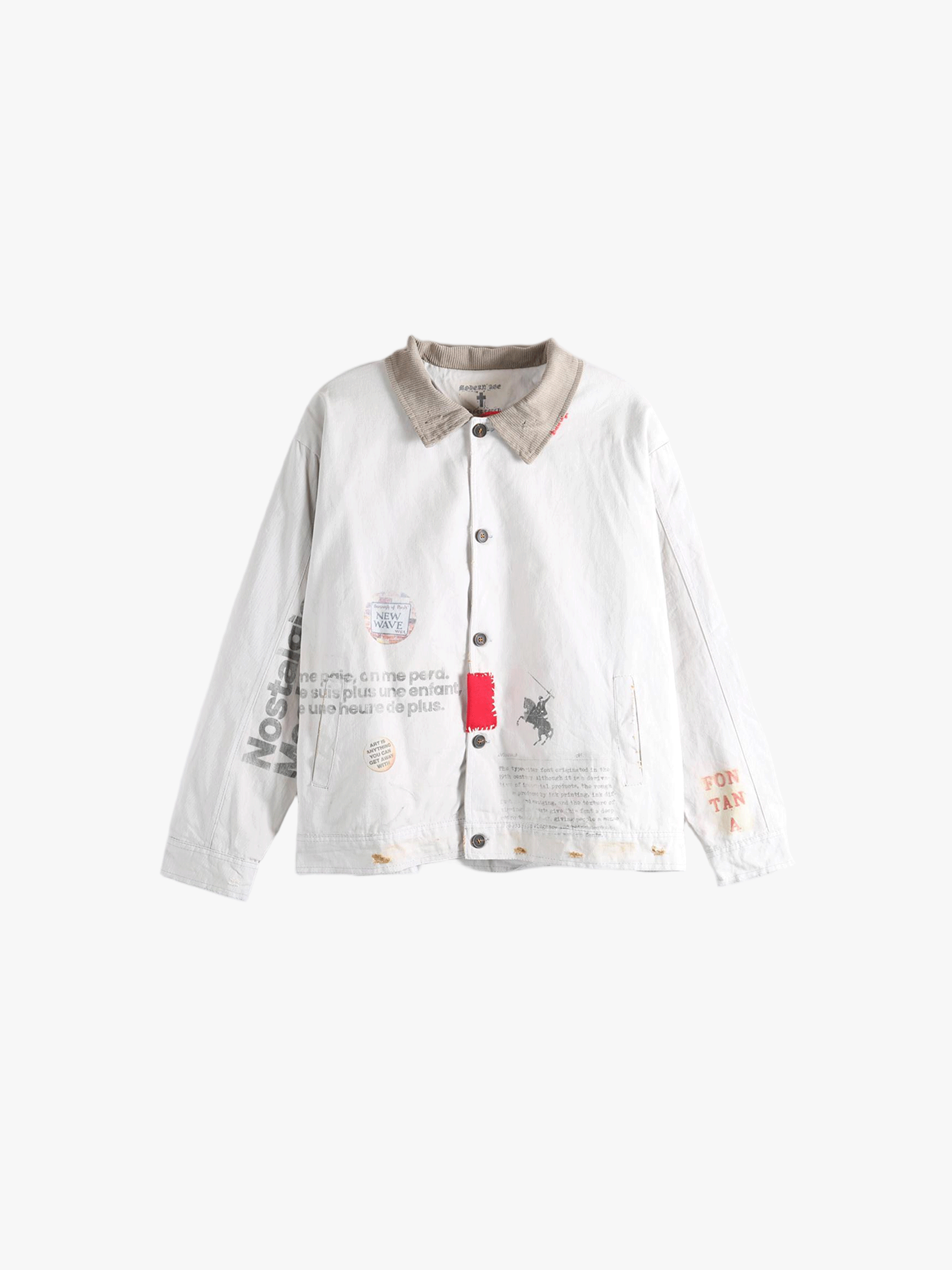 Grey jacket,front view