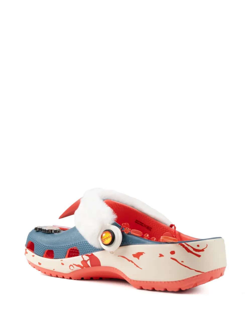 Blue shoes, side view