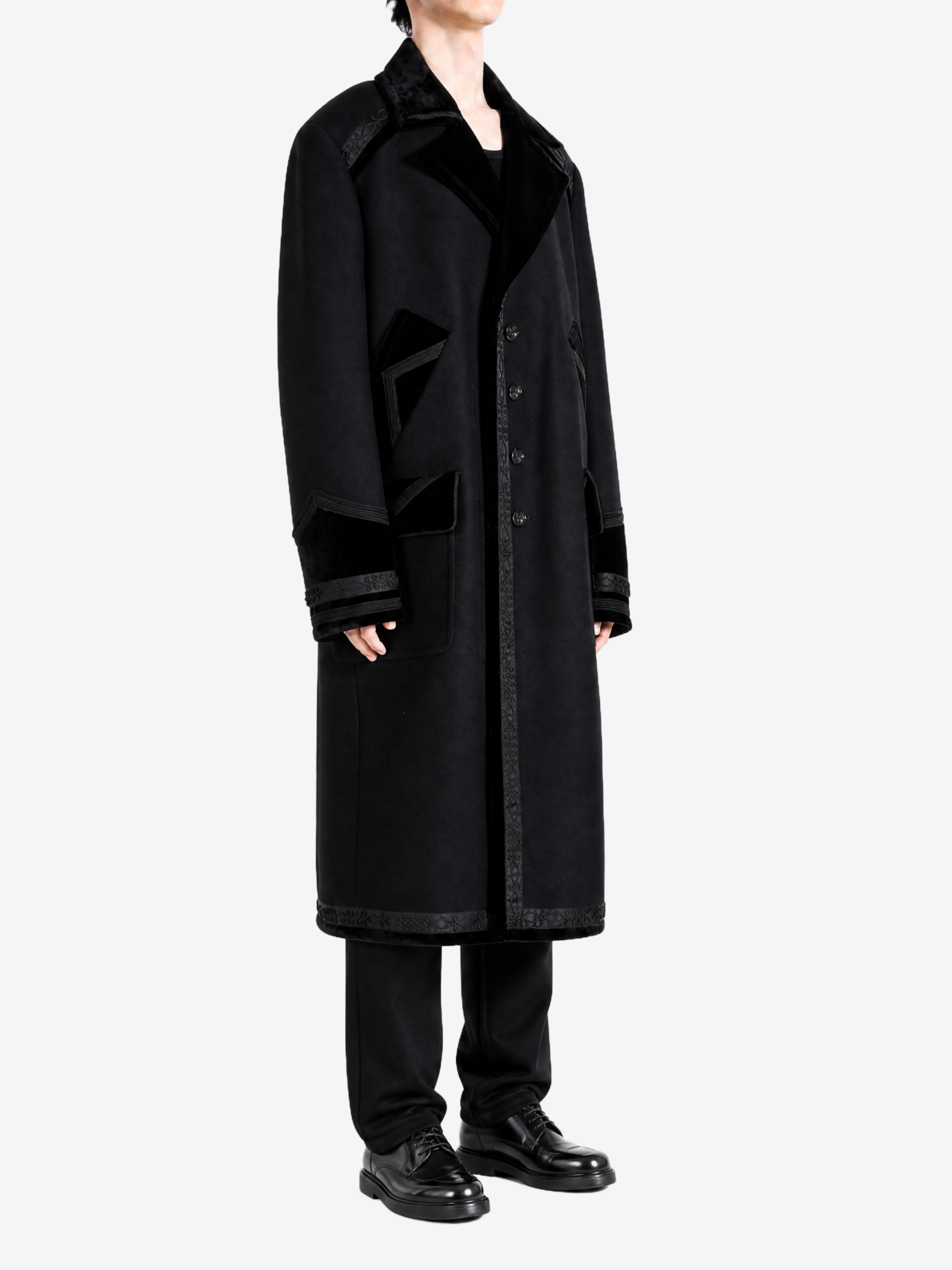 Black jacket, full body view