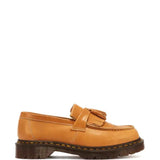 Tan shoes, side view