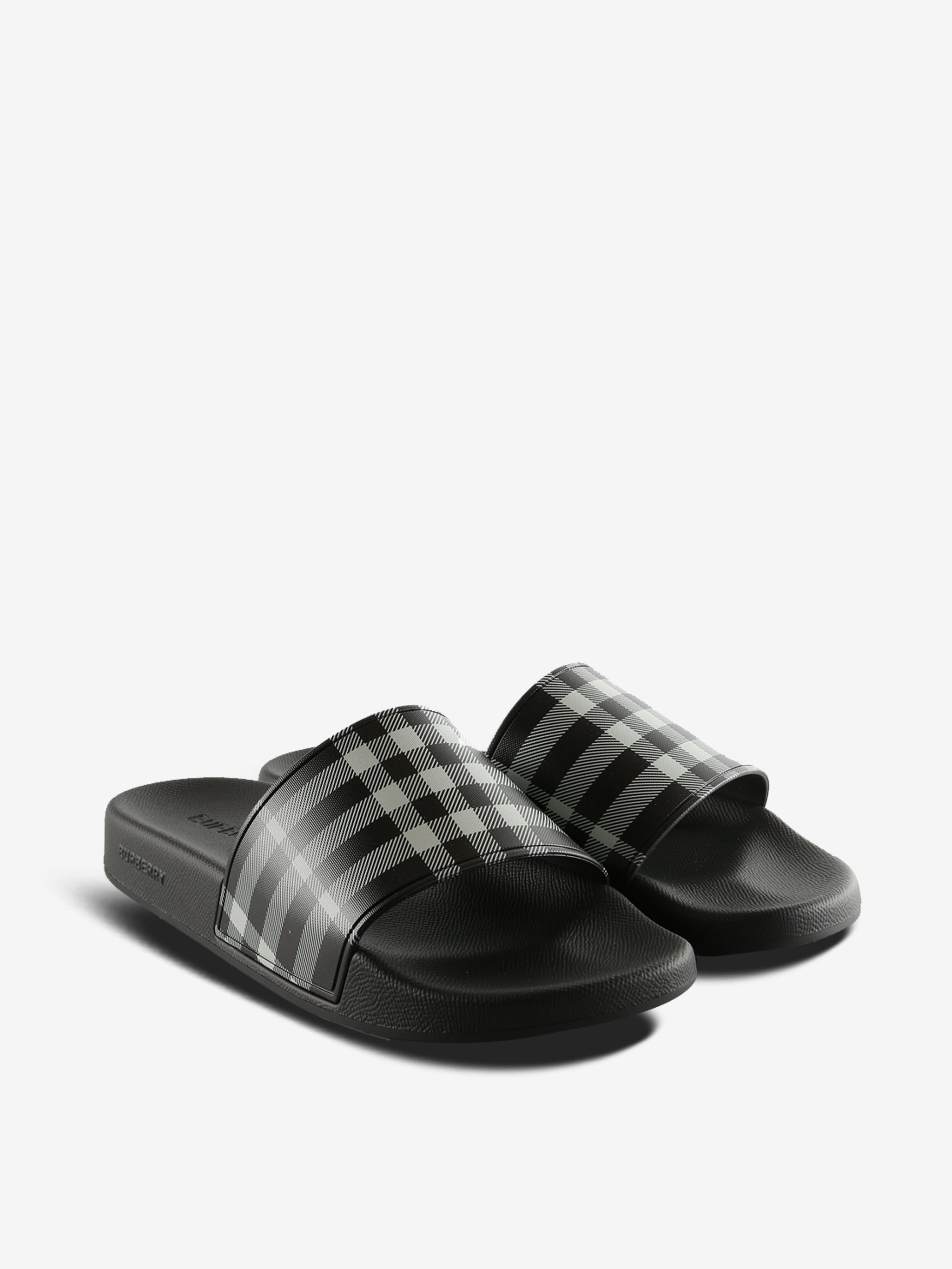 Black sandals, side view