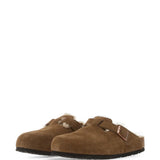 BIRKENSTOCK - Unisex Boston Shearling Suede Regular Sandals