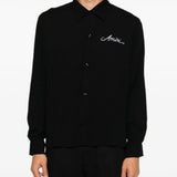Black shirt, full body view