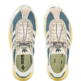 Navy shoes, front view