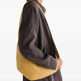Tan bag, side view