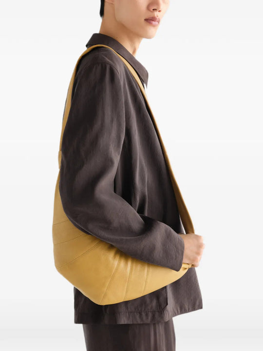 Tan bag, side view