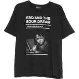 Black t-shirt, front view