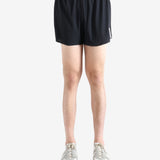 Black shorts worn by a person, showing the shorts' fit