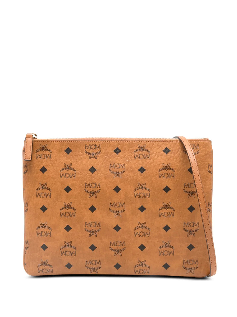 Tan bag, front view