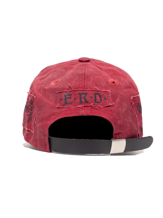 Red hat, back view