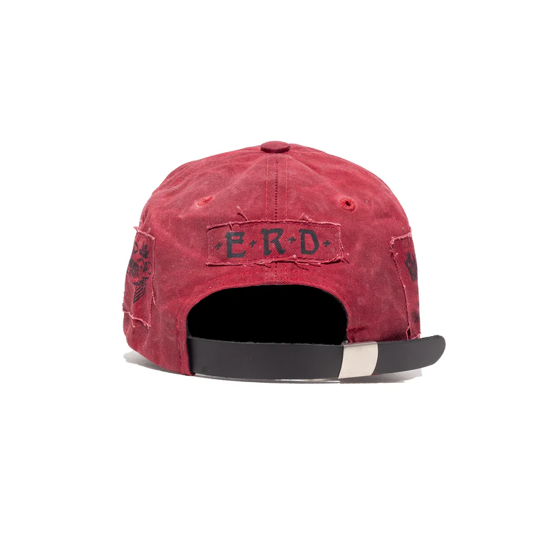 Red hat, back view
