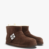 Brown boots, front view