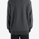 Grey knitwear, full body view