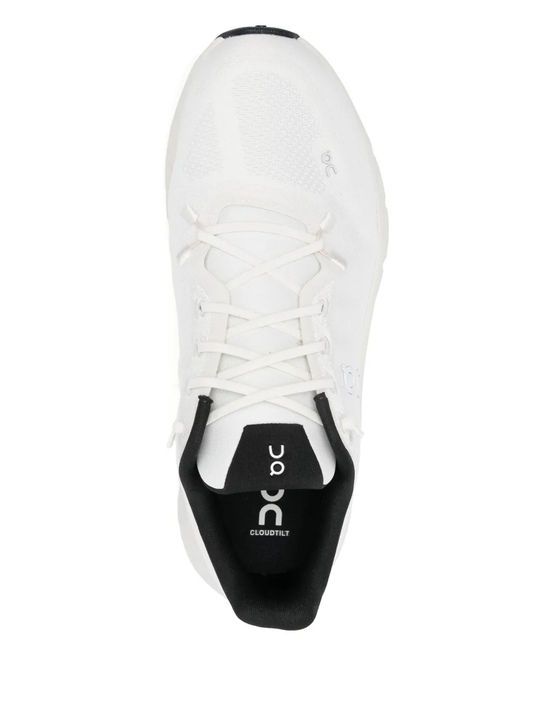 white sneakers,top view