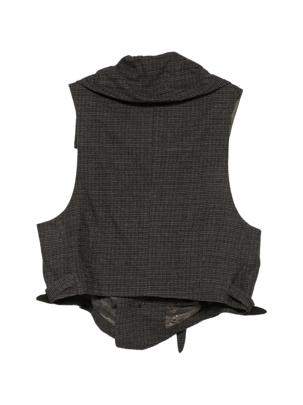 Grey jacket, back view