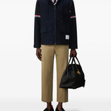 THOM BROWNE - Men Double Face Tech Twill Oversized Zip Up Parka
