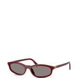 Burgundy eyewear, front view
