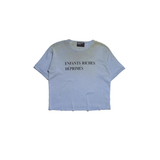 Blue t-shirt, front view