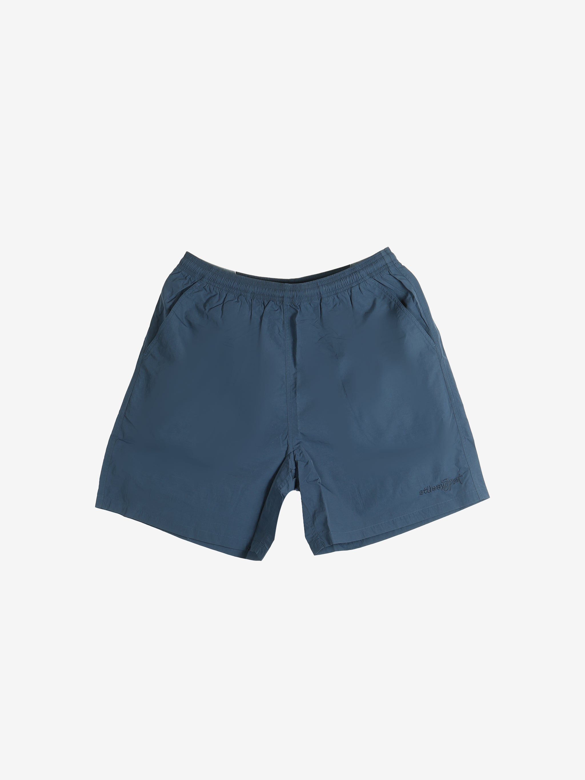 Navy shorts, front view