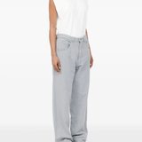 Grey  pants,full body view