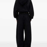 Black hoodie, full body view