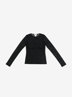 JEAN PAUL GAULTIER - Womens Mesh Flocked Top